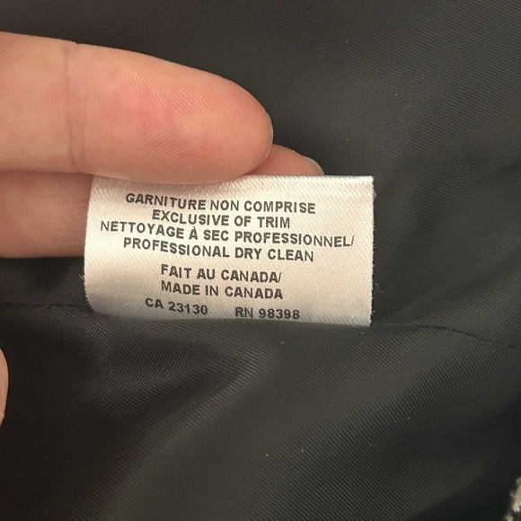 Judith and Charles Tweed and Leather Bomber Jacket - Picture 8 of 8